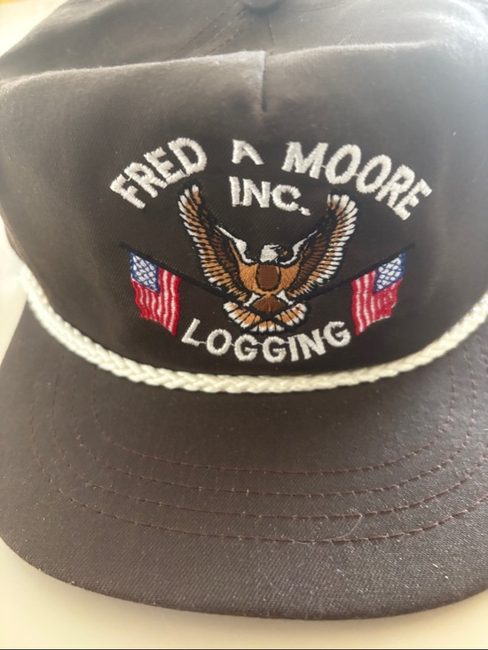 Other - Inc. Logging Embroidered Black Trucker Hat